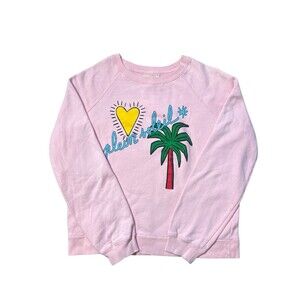 Sezane X JCC+ Women's Plein Soleil Pink Sweatshirt Organic Cotton Sz XS